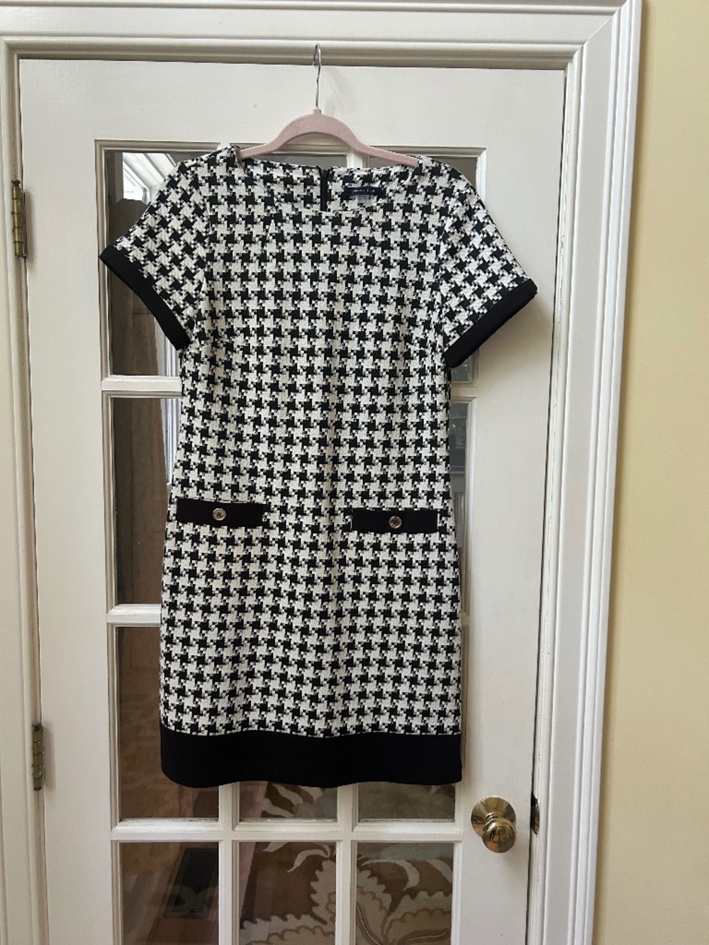Black and White Houndstooth DreSs
